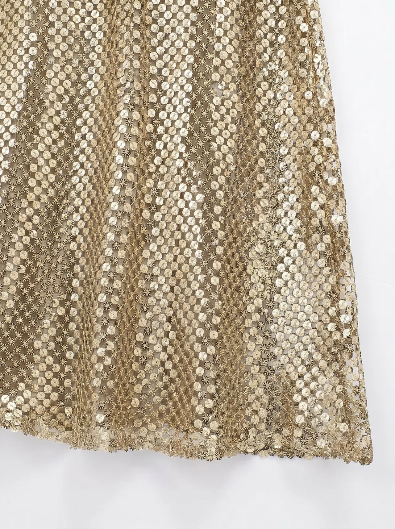 Roxane Pailletten Maxi Jurk Watervalhals Kruisrug