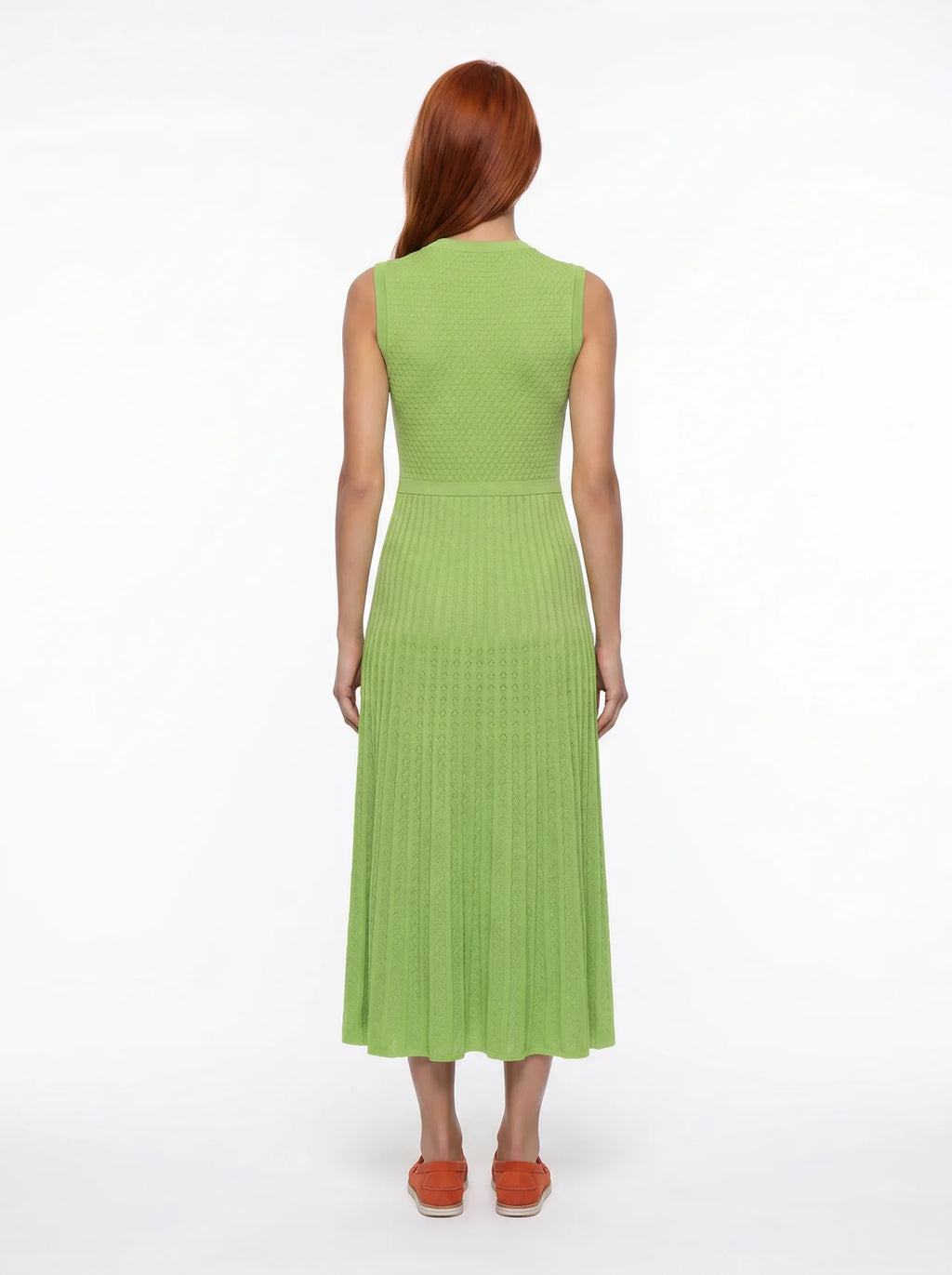 Yolande Gebreide Maxi Jurk met Knoopsluiting