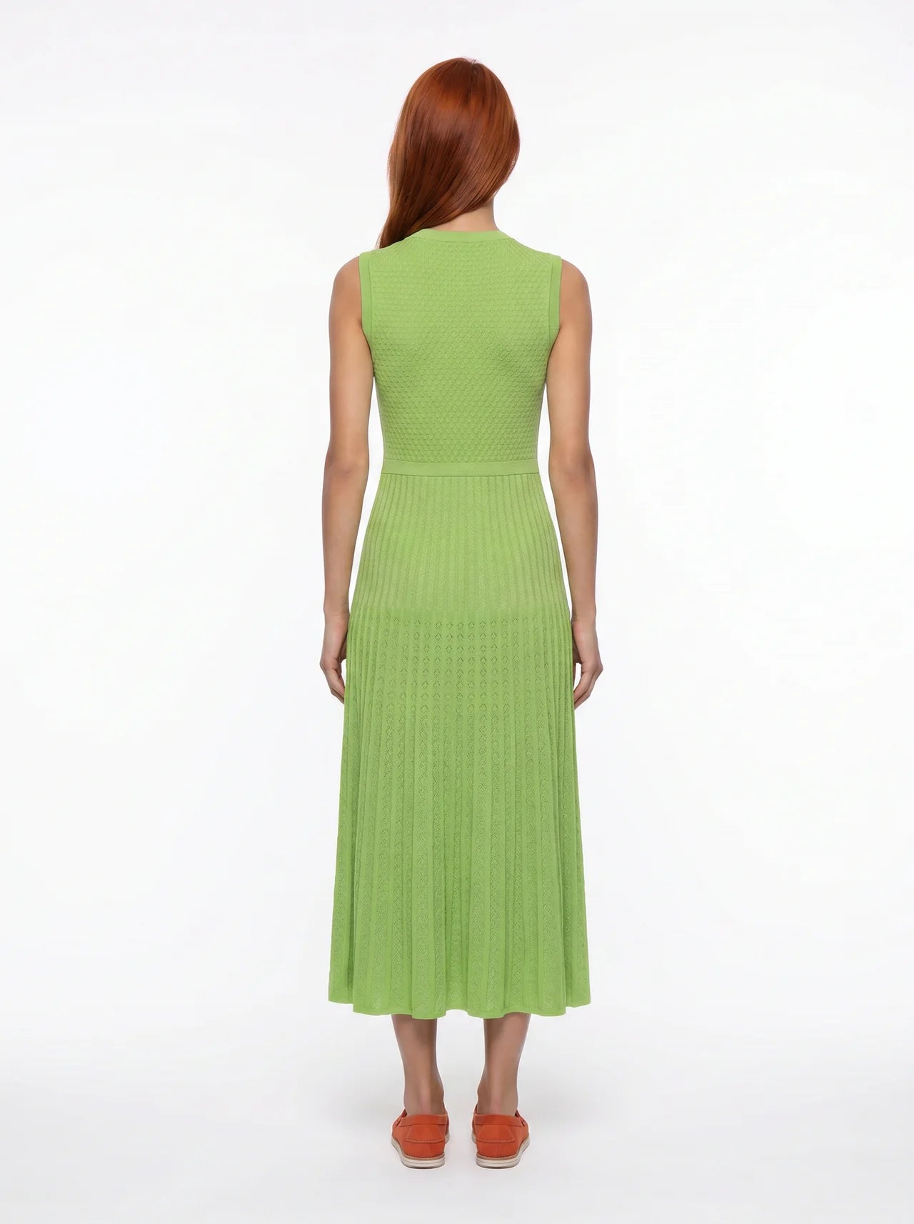 Yolande Gebreide Maxi Jurk met Knoopsluiting