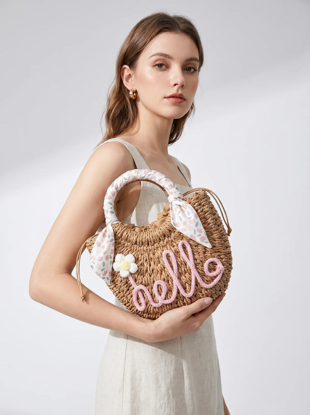 Jolie Rattan Strandtas