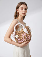 Jolie Rattan Strandtas
