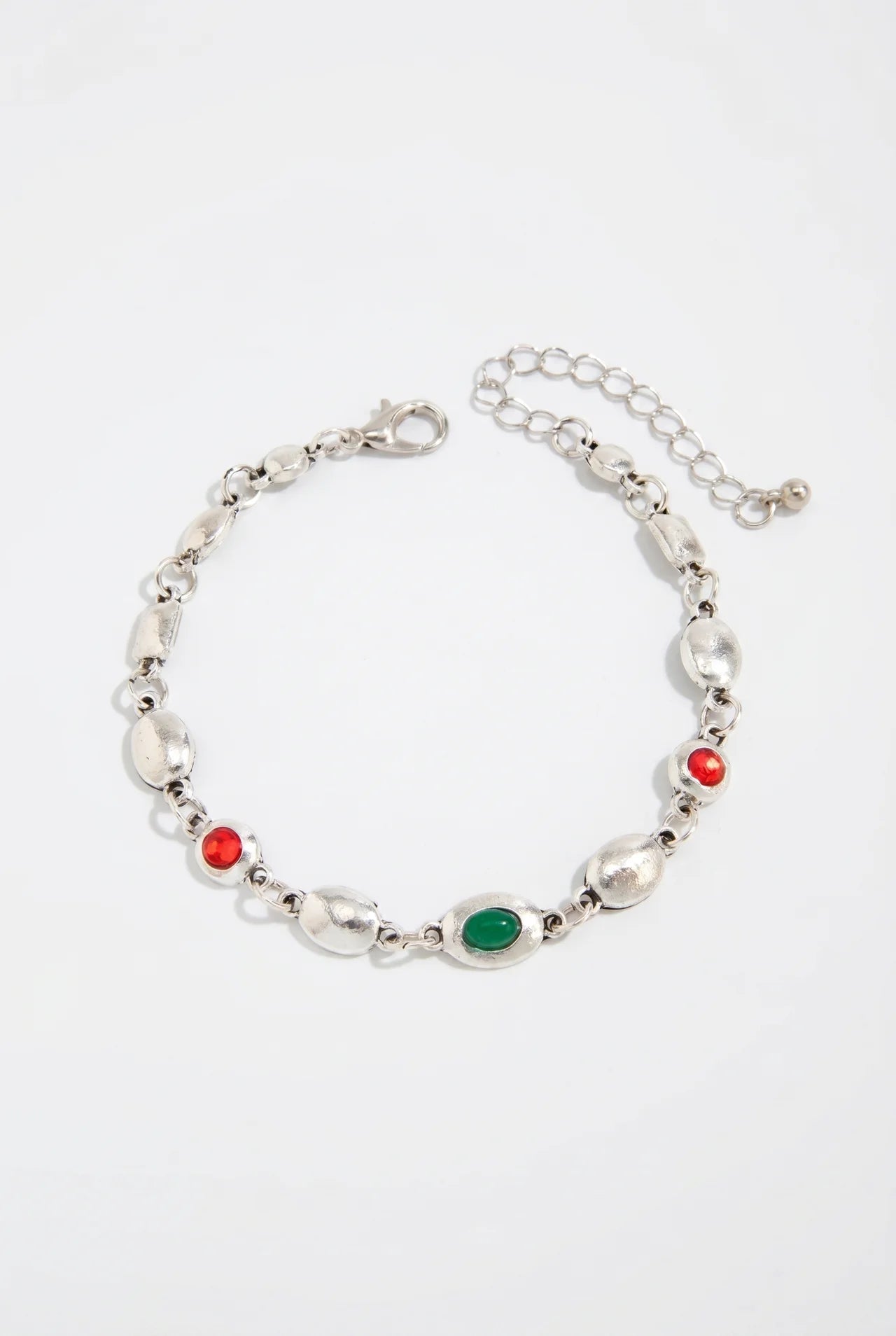 Léa Schakelarmband met Gekleurde Stenen
