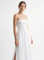 Olympe Bandeau Maxi Jurk met Elastisch Bovenstuk