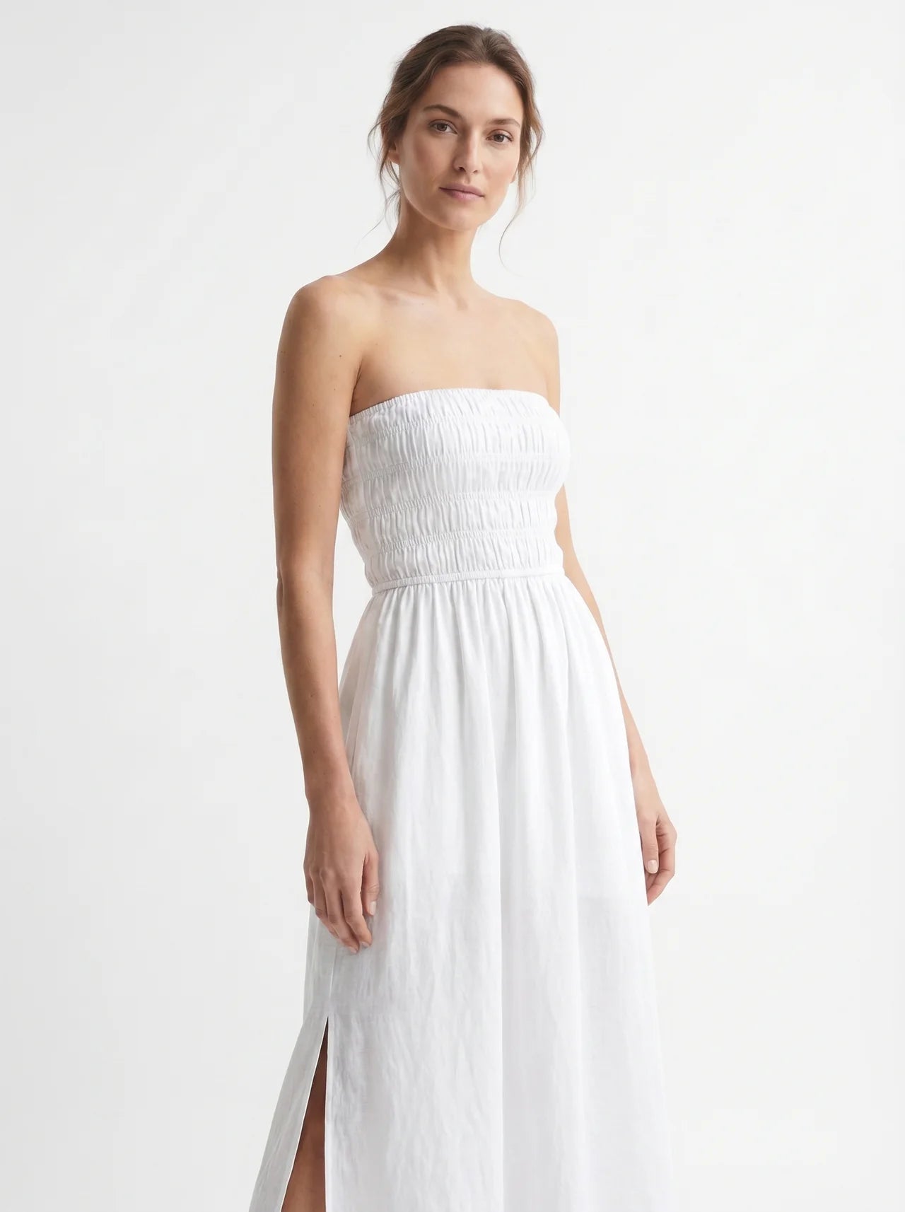 Olympe Bandeau Maxi Jurk met Elastisch Bovenstuk