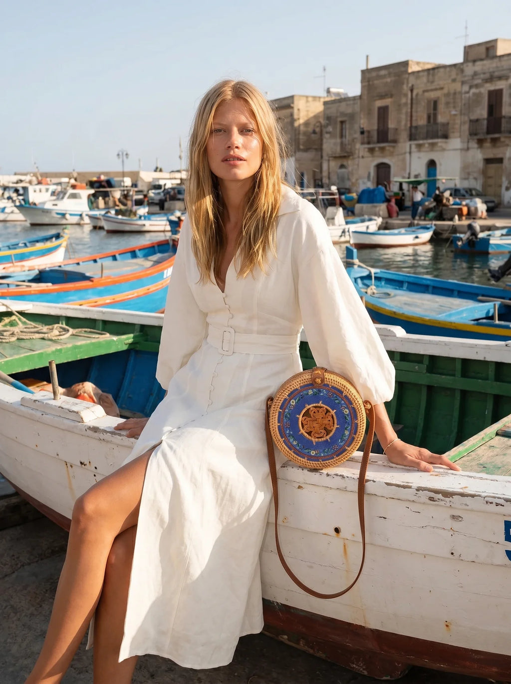 Amalfi Rattan Crossbody