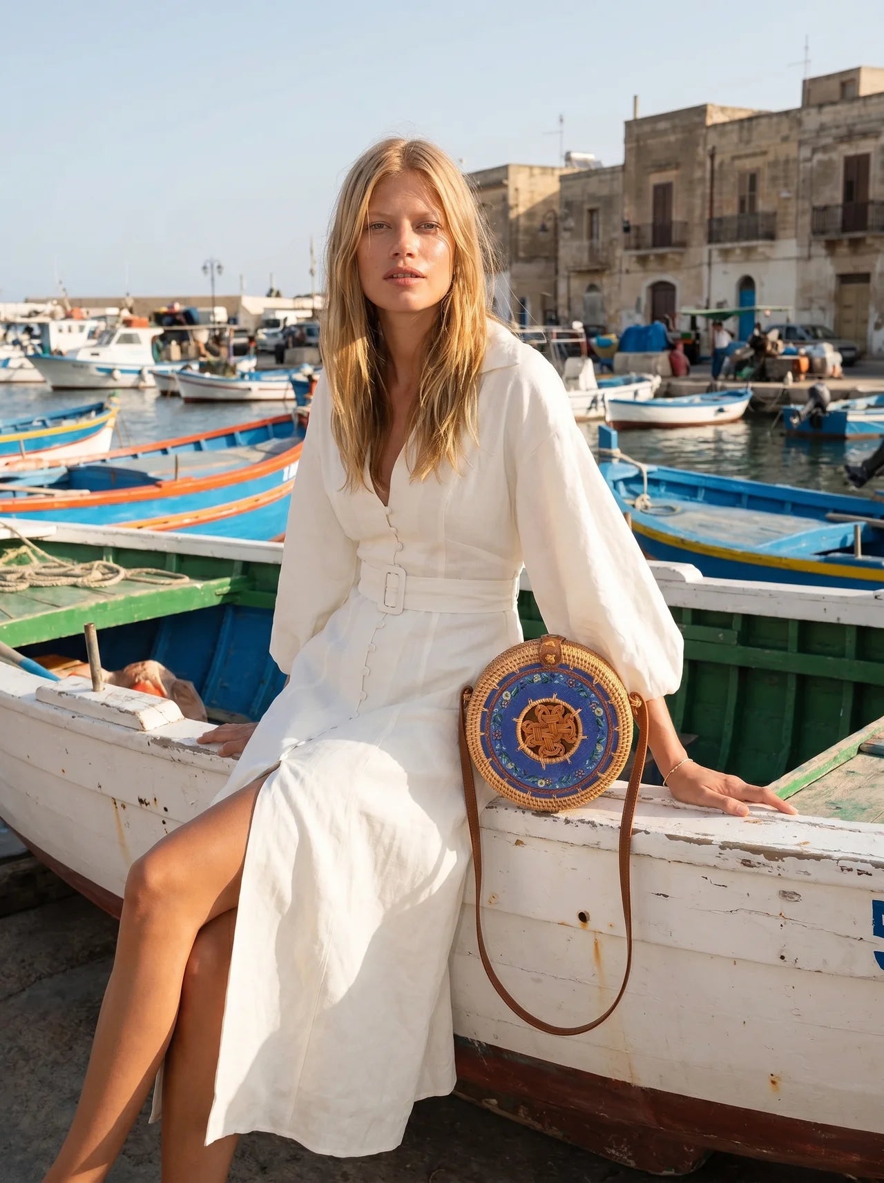 Amalfi Rattan Crossbody