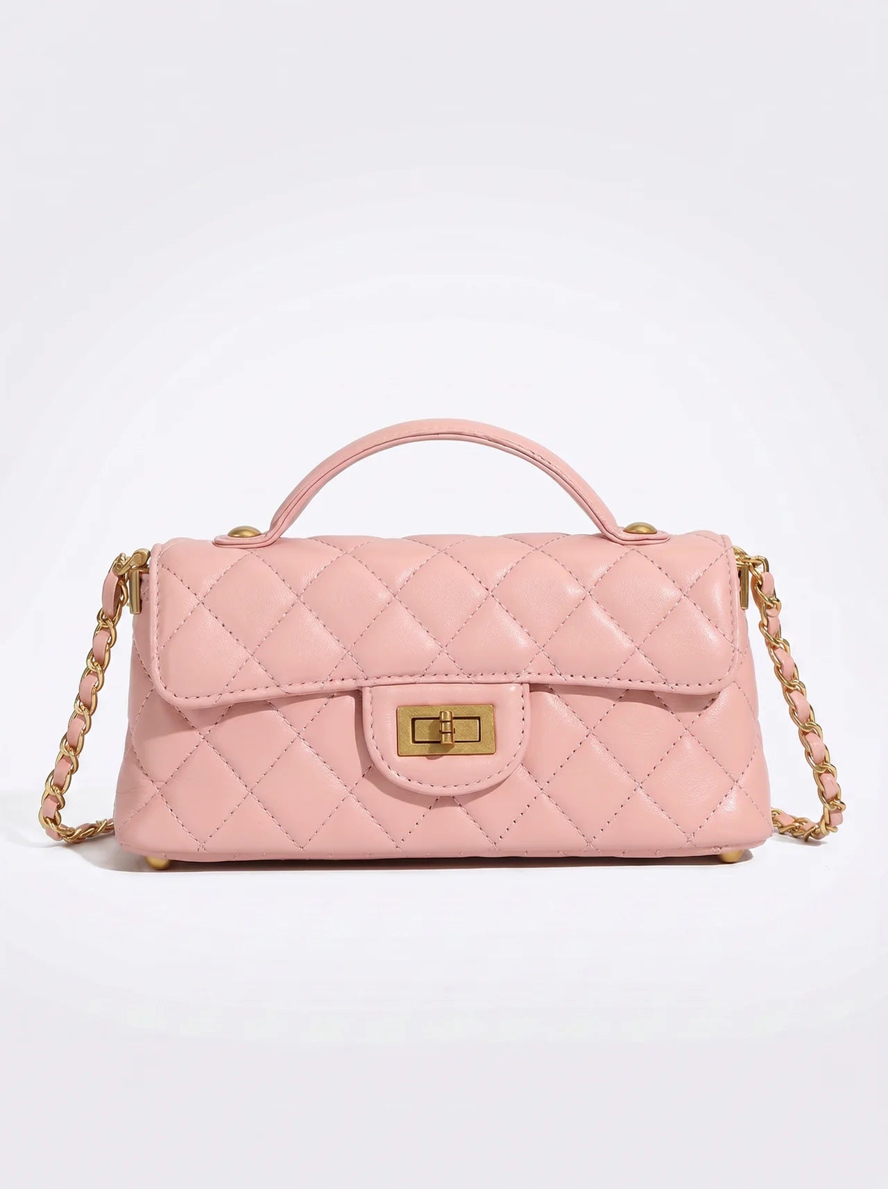 Vendôme Gewatteerde Leren Crossbody met Gouden Ketting