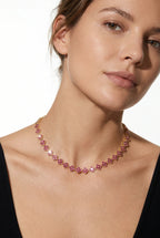 Iris Bloemen Ketting met Zirkonia