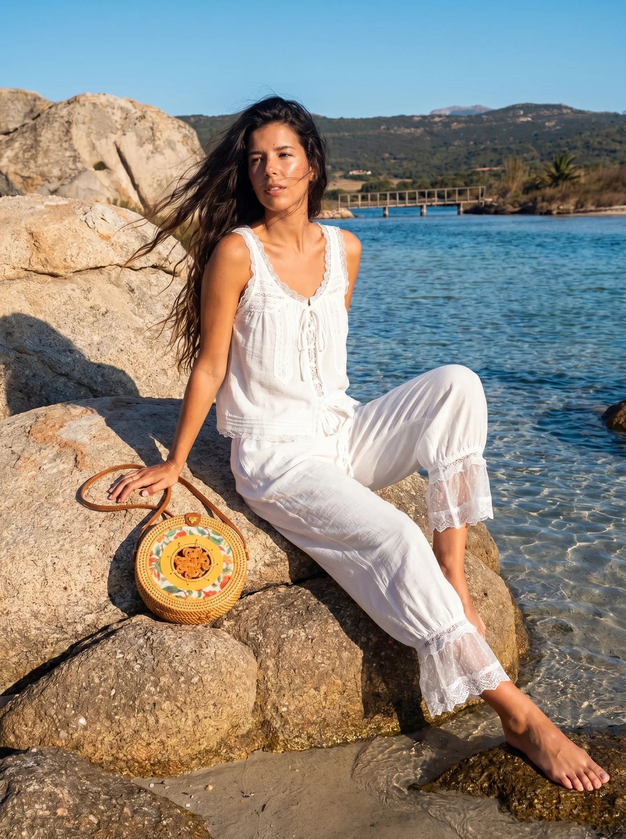 Amalfi Rattan Crossbody