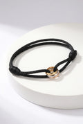 Tresse Gevlochten Armband met Gouden Schakel