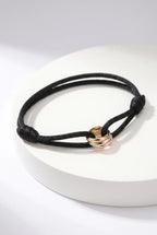 Tresse Gevlochten Armband met Gouden Schakel