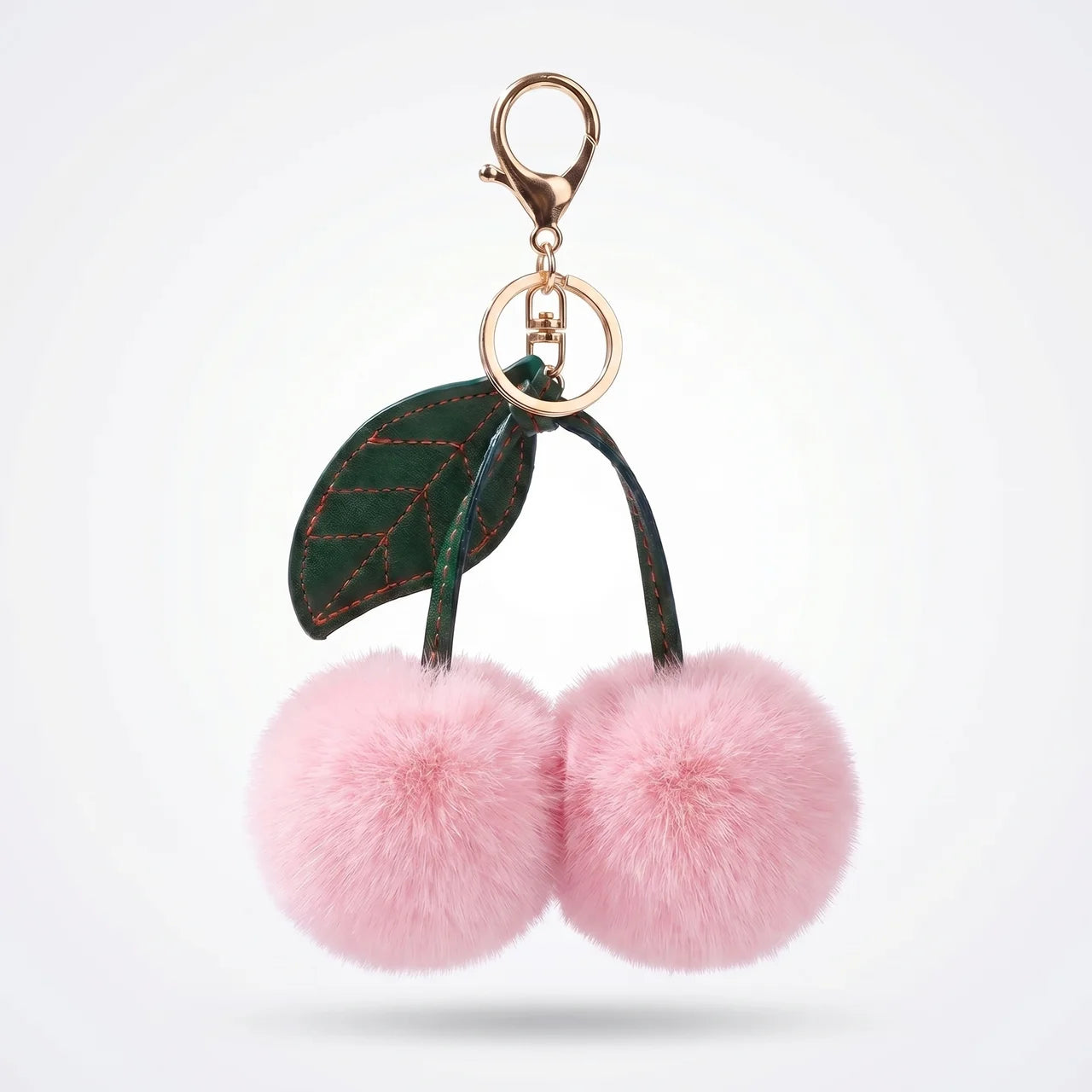 Cerise Pom Bag Charm