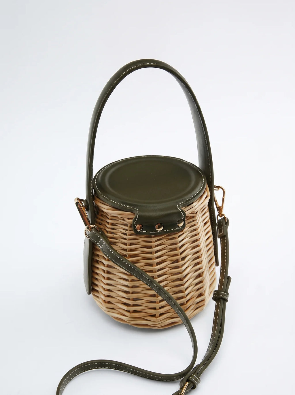 Lerins Rattan Bucket Bag
