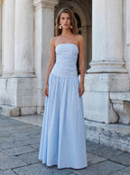 Clémence Bandeau Maxi Jurk met Wijde Rok