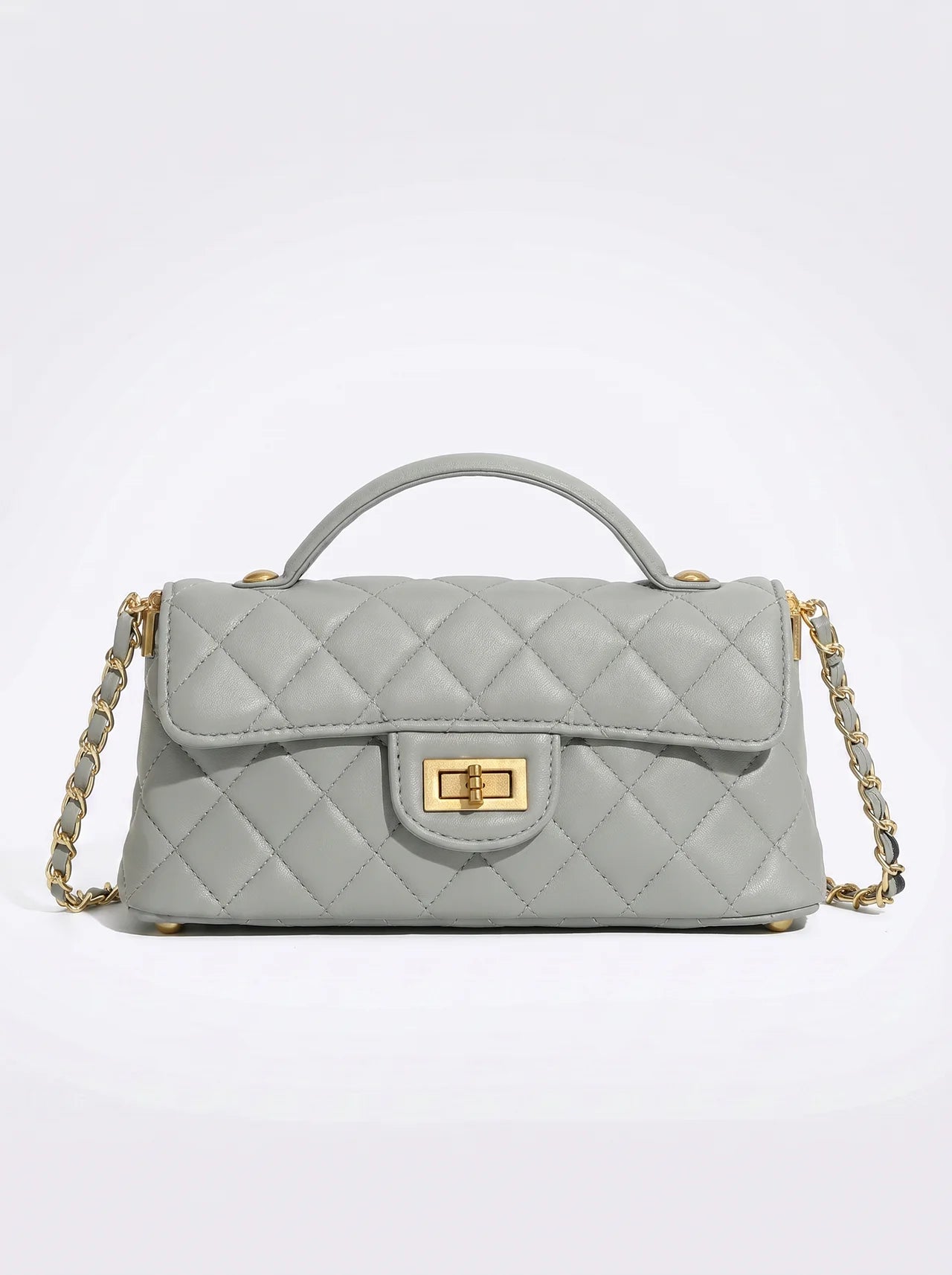 Vendôme Gewatteerde Leren Crossbody met Gouden Ketting