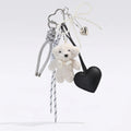 Pearl Teddy Heart Charm